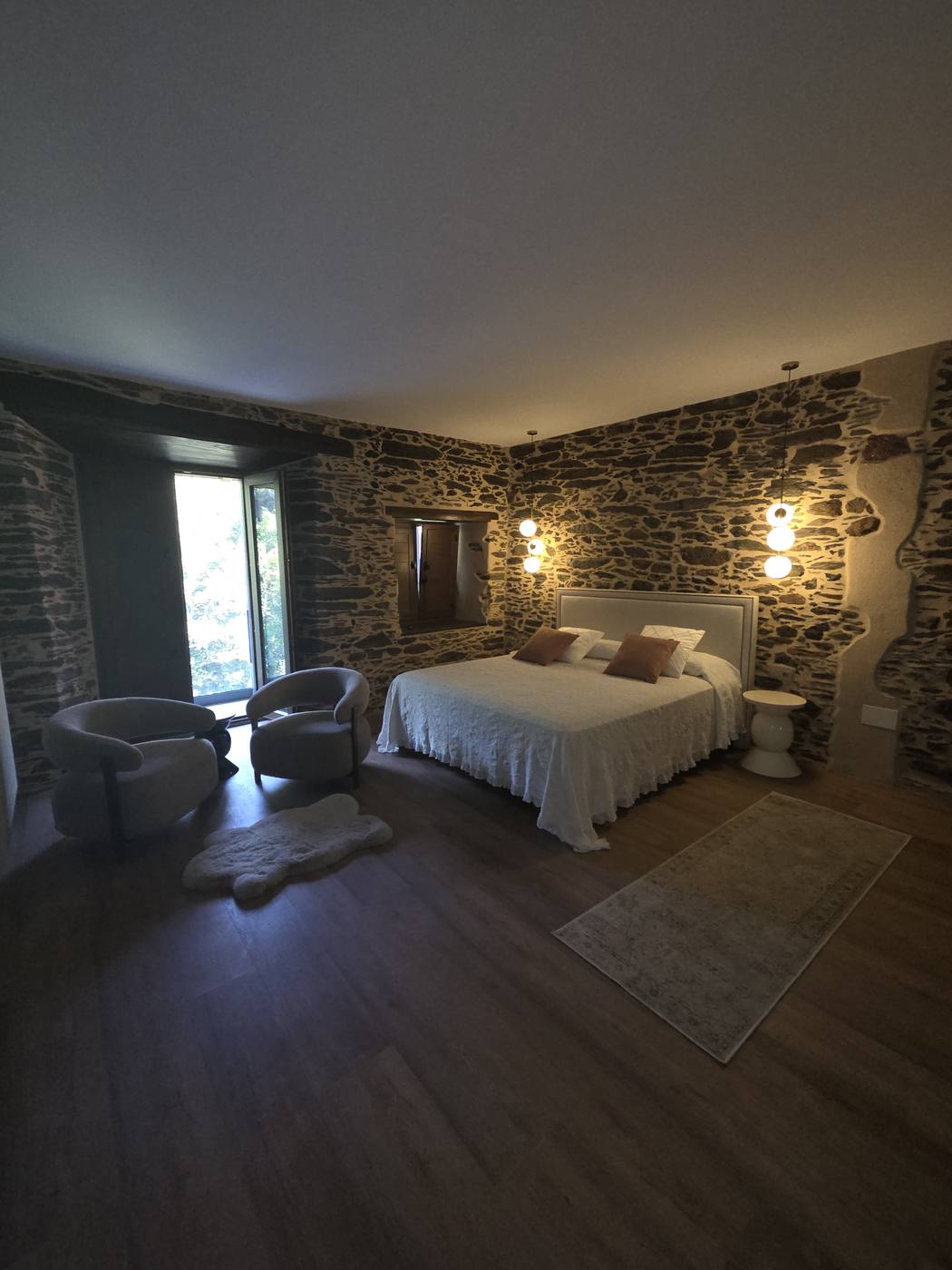 Dormitorio de la Suite La Parra